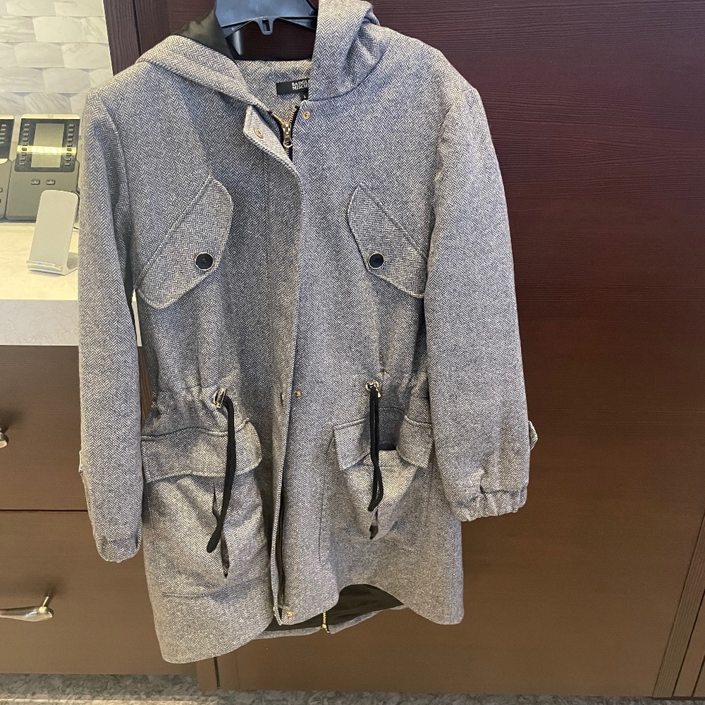 Badgley Mischka Tweed Winter Coat